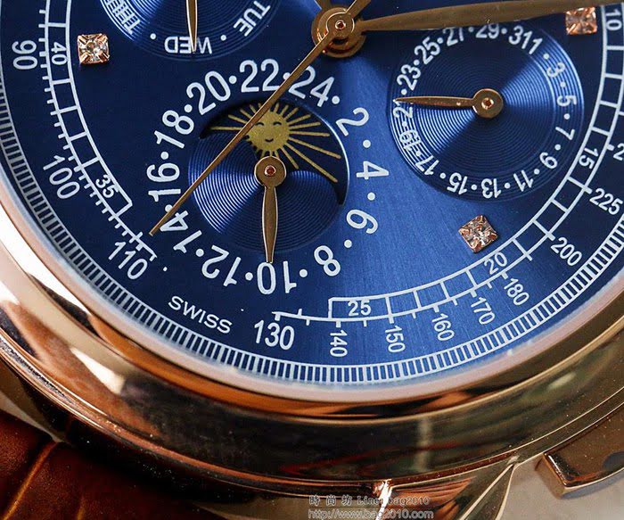 百達翡麗PATEK PHILPPE LS精品 超級複雜功能計時系列 機芯29-535升級版 全鋼鍍納米鉑金表殼 小牛皮帶 高檔男士腕表  wssb4226